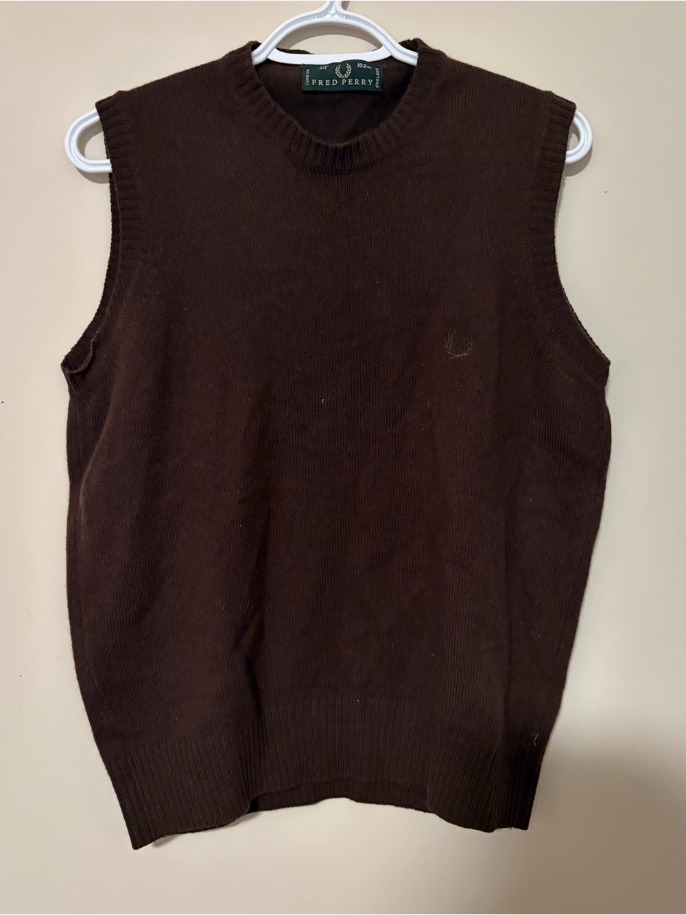 vintage fred perry wool vest